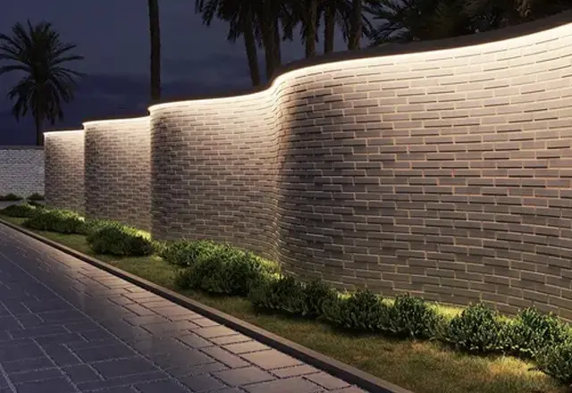 Outdoor wall washing lighting